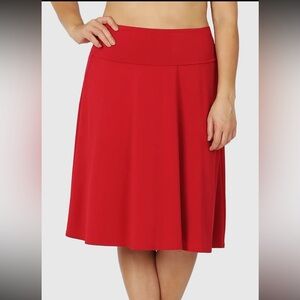 Zenana Ity Fold Over A-Lined Flare Skirt NEW